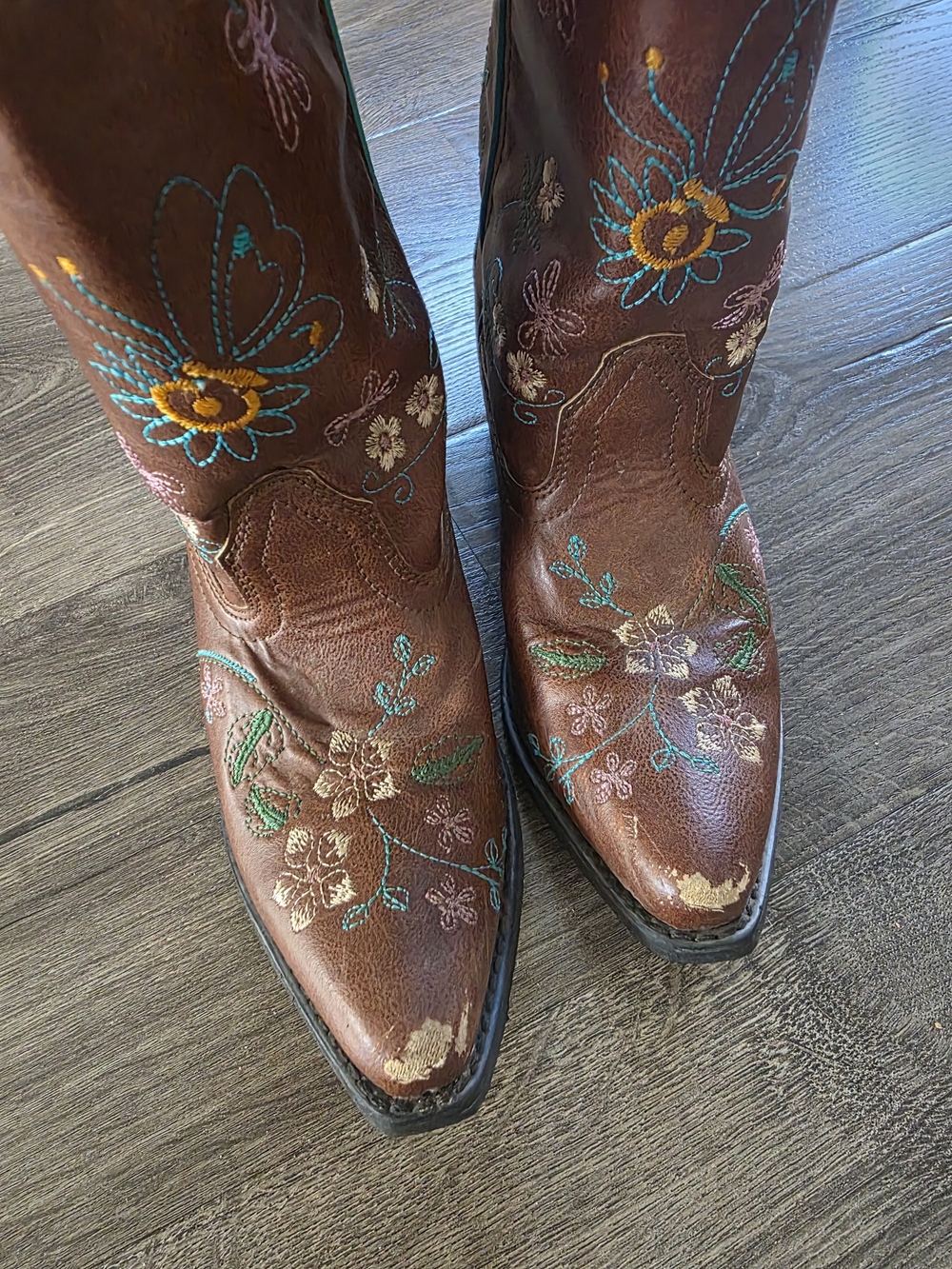 Shyanne Turquoise-Lined Western Boot Interior - Picture 2 of 6